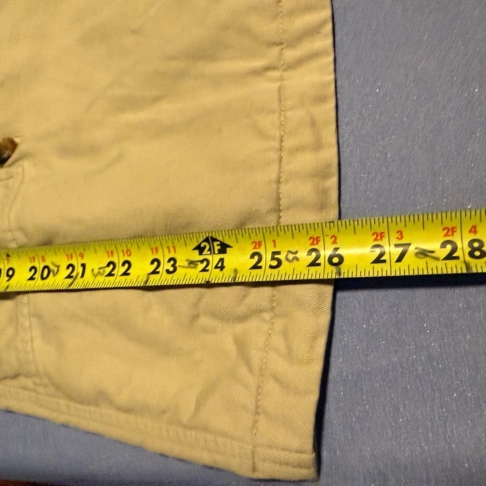 Tommy Hilfiger Tan Pea Coat with Classic Double-Breasted Design Medium Size 10 - Picture 4 of 6